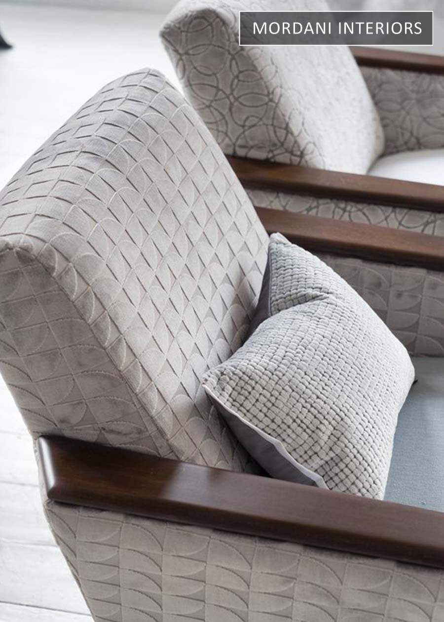 Cream Self 3D Jacquard Upholstery